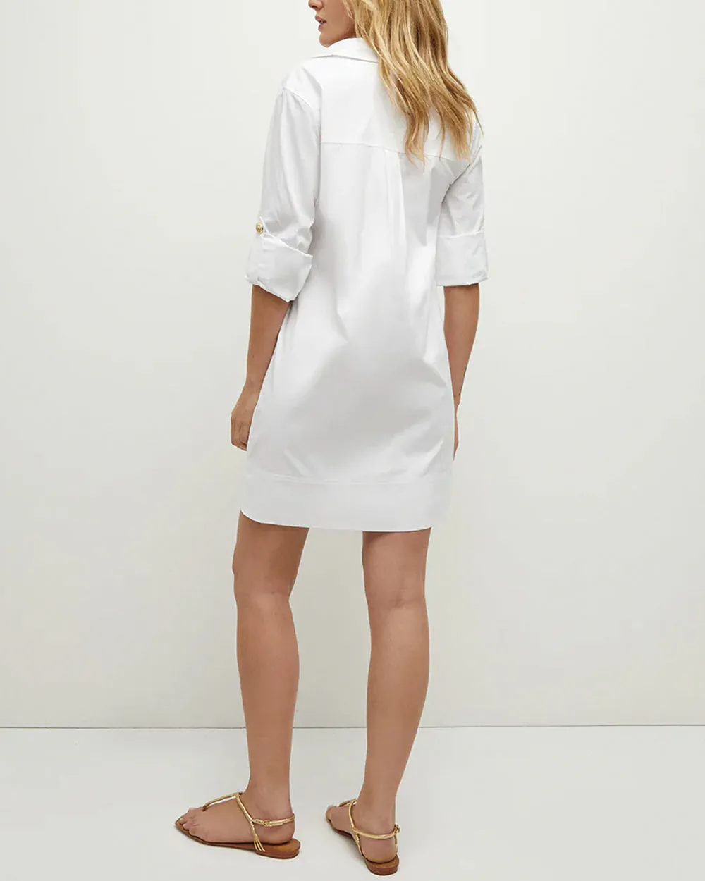 White Saude Cargo Dress