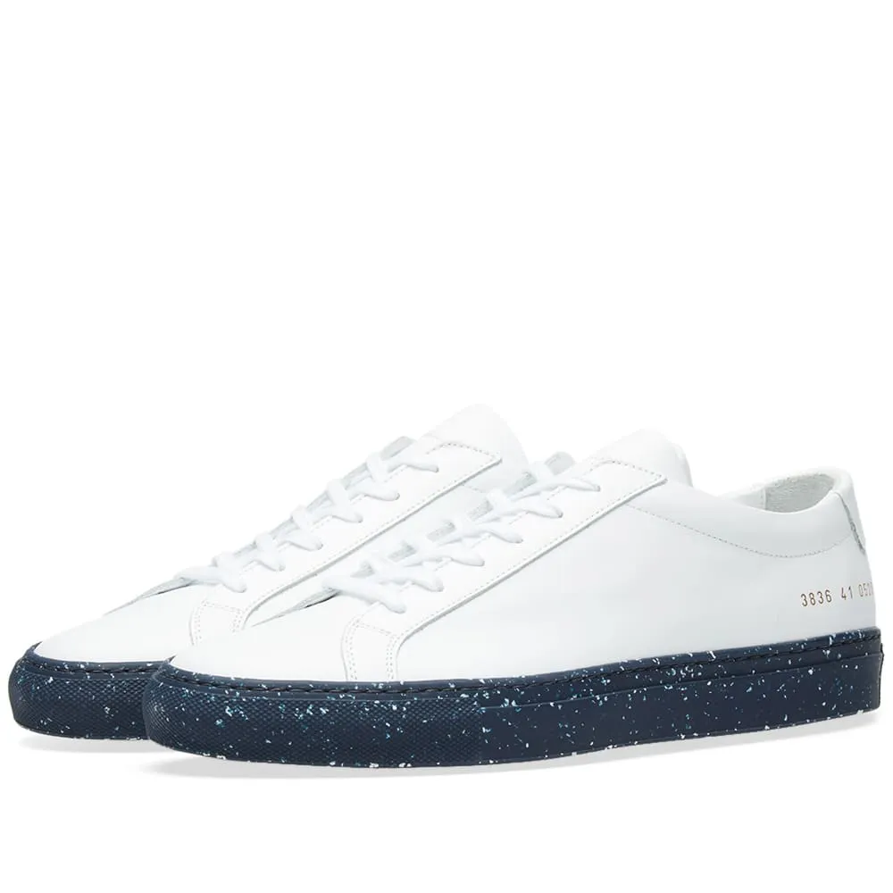 Woman by Common Projects Achilles Low Confetti SoleWhite & Navy